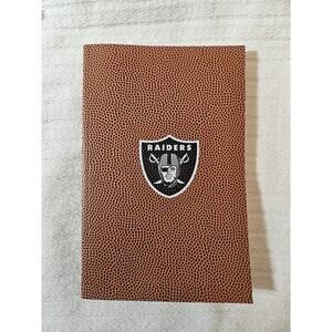 NFL Las Vegas Raiders Textured Football Lined Notebook 5.5" x 8.375" NEW